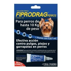 Pipeta Fiprodrag Antipulga Perros Hasta 10 Kg 0,67 Ml Agathamarket.cl