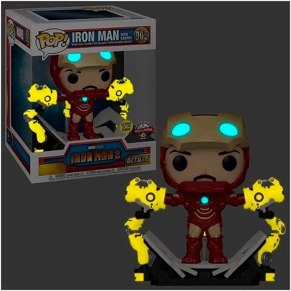 Funko Pop Deluxe Iron Man 2 With Gantry Glow Edition 905 Agathamarket.cl 3