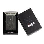 Encendedor Zippo Windproof Line Art Negro ZP46172 Agathamarket.cl 6