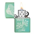 Encendedor Zippo Mushroom Design Verde ZP46178 Agathamarket.cl 2