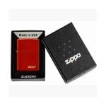 Encendedor Zippo Metallic Red Matte Lasered Rojo ZP49475ZL Agathamarket.cl 4