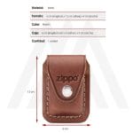 Estuche Zippo Funda Cuero Brown Marrón Agathamarket.cl 4