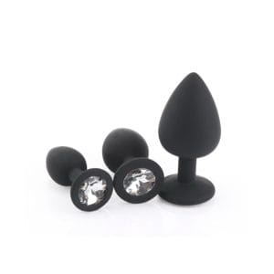 Plug Anal Dilatador Silicona Cristal Negro Set 3 Medidas Plug Anal Dilatador Silicona Cristal Negro Set 3 Medidas Plug Anal Dilatador Silicona Cristal Negro Set 3 Medidas Agathamarket.cl
