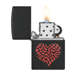 Encendedor Zippo Heart Design Negro ZP48719 Agathamarket.cl 2