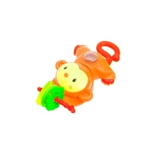 Sonajero Musical Con Luces Para Bebes Bubu Monito Naranja Agathamarket.cl