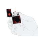 Encendedor Zippo Black Cat Design Negro ZP48453 Agathamarket.cl 4