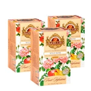 Pack Te Basilur 3 Cajas Wild Rose de 20 Bolsas c/u Agathamarket.cl 2