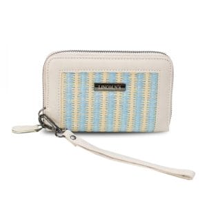 Billetera Mujer Lorenza Telar Turquesa y Hueso Lincoln’s Agathamarket.cl